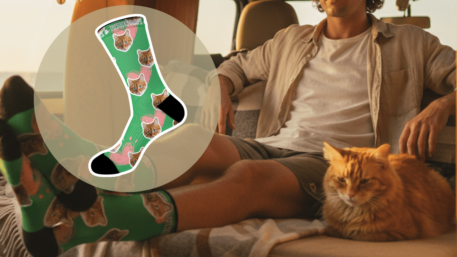 Personalised Cat Socks