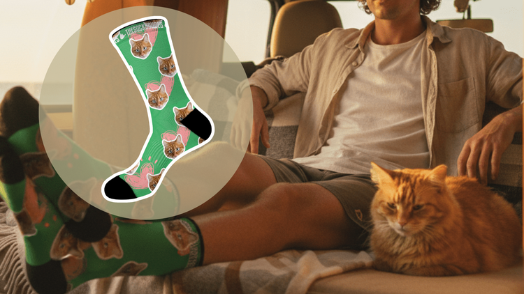 Personalised Cat Socks